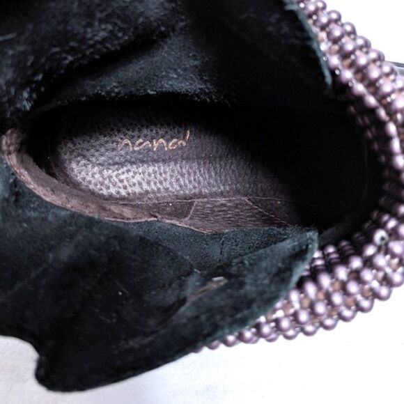 NaNa Black and Purple Moto Boots - Picture 6 of 9